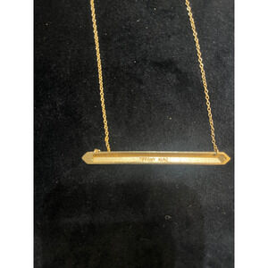 Vintage Womens' Tiffany Kunz  Reclaimed Bronze Bar 18" Necklace